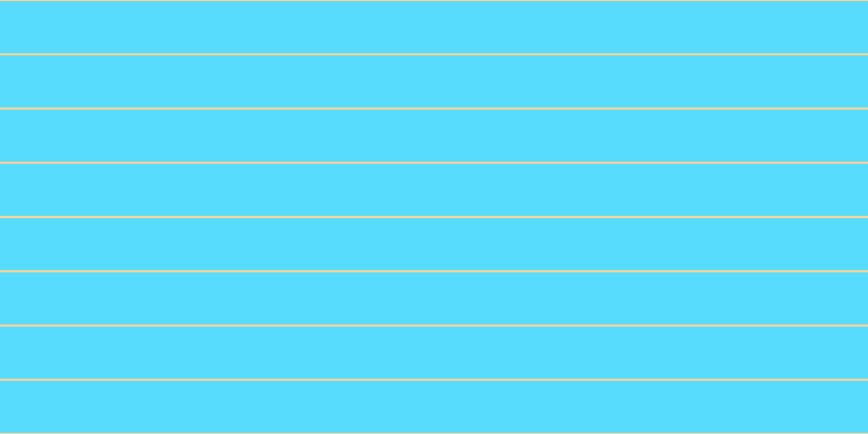 #58dcfd, #fcd393 horizontal lines, two pixels wide, forty-eight pixels apart