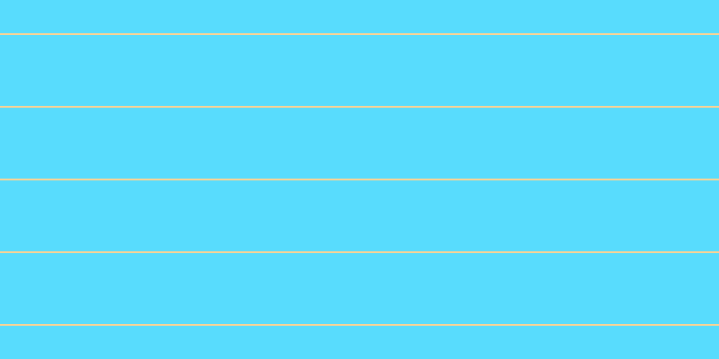 #58dcfd, #fcd393 horizontal lines, two pixels wide, seventy-nine pixels apart