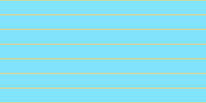 #58dcfd (75%), #dbd393 horizontal lines, five pixels wide, fifty-two pixels apart