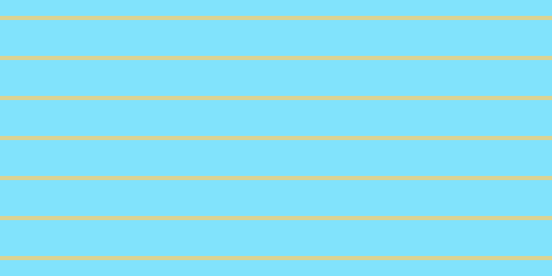 #58dcfd (75%), #dbd393 horizontal lines, six pixels wide, fifty-two pixels apart