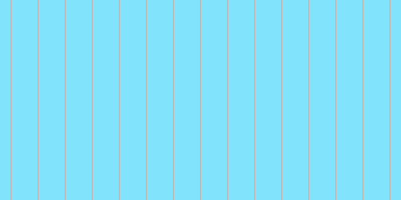#58dcfd (75%), #eba393 vertical lines, two pixels wide, fifty-two pixels apart