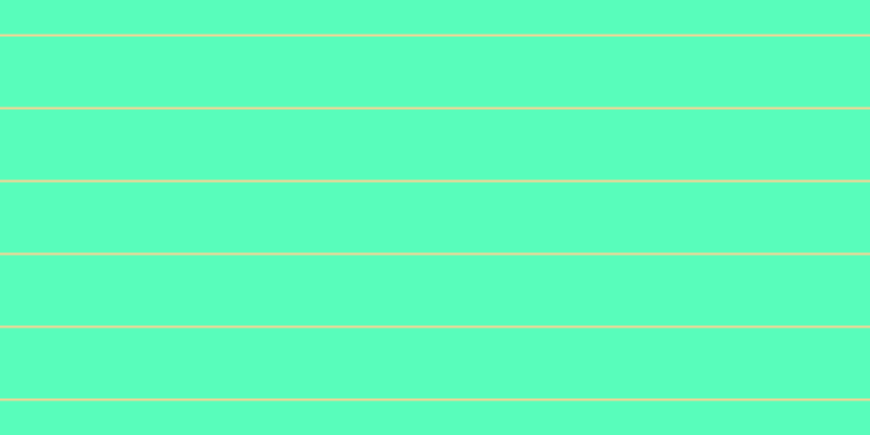 #58fdbb, #fcd393 horizontal lines, two pixels wide, sixty-five pixels apart