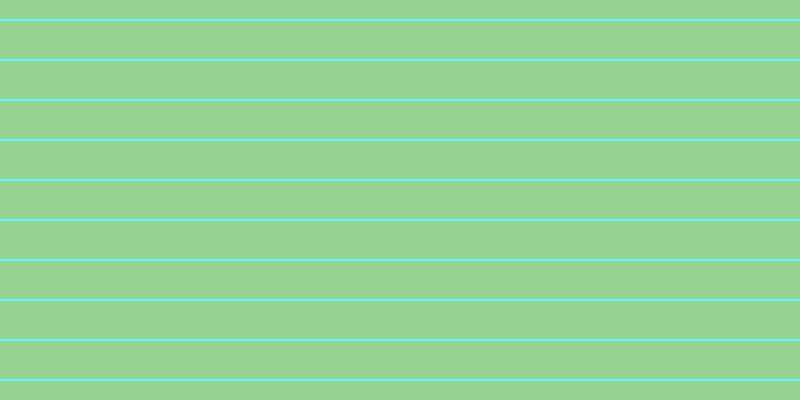 #58fdfd, #99d393 horizontal lines, thirty-eight pixels wide, two pixels apart