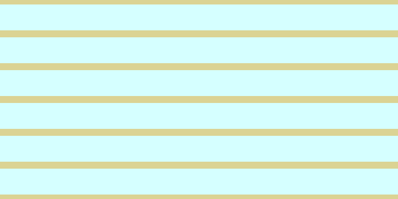 #58fdfd (25%), #dbd393 horizontal lines, fourteen pixels wide, fifty-two pixels apart