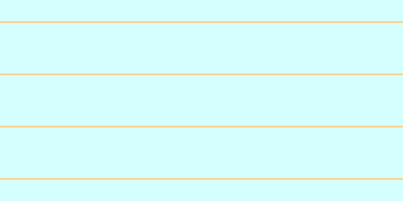 #58fdfd (25%), #fcd393 horizontal lines, four pixels wide, one hundred pixels apart