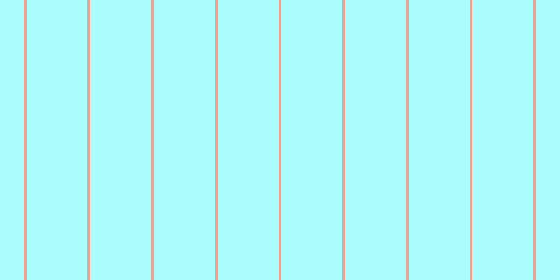 #58fdfd (50%), #eba393 vertical lines, four pixels wide, eighty-seven pixels apart