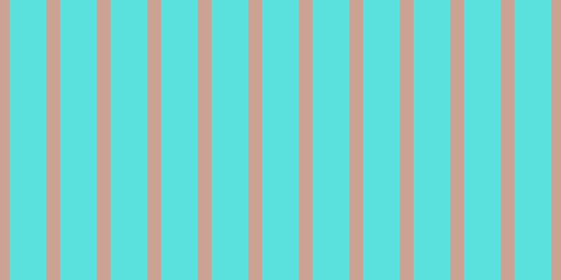 #59e2dd, #caa393 vertical lines, twenty pixels wide, fifty-two pixels apart