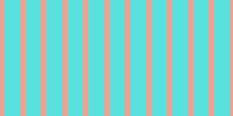 #59e2dd, #eba393 vertical lines, twenty pixels wide, fifty-two pixels apart