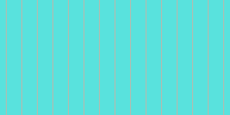 #59e2dd, #eba393 vertical lines, two pixels wide, fifty-two pixels apart