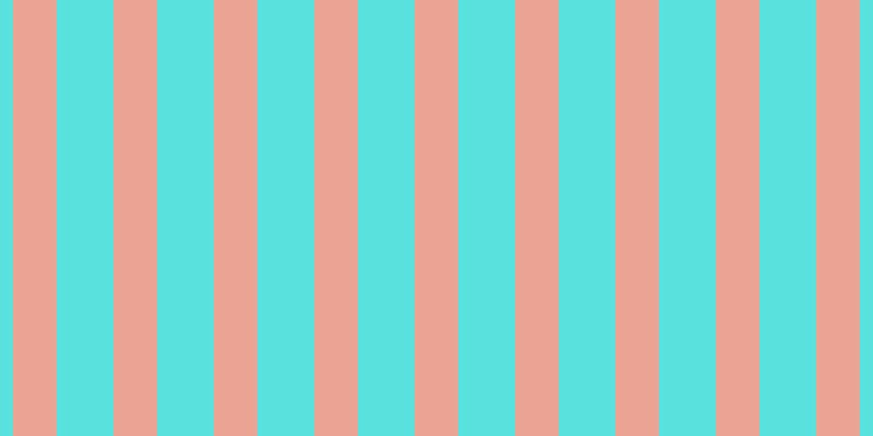 #59e2dd, #eba393 vertical lines, forty pixels wide, fifty-two pixels apart