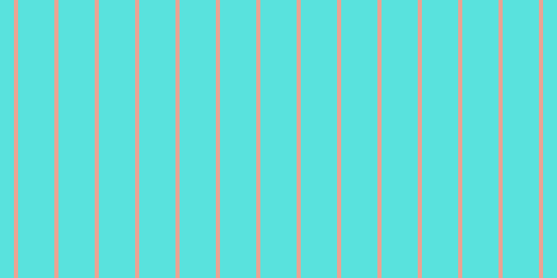 #59e2dd, #eba393 vertical lines, six pixels wide, fifty-two pixels apart