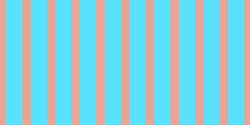 #59e2fe, #eba393 vertical lines, twenty-seven pixels wide, fifty-two pixels apart