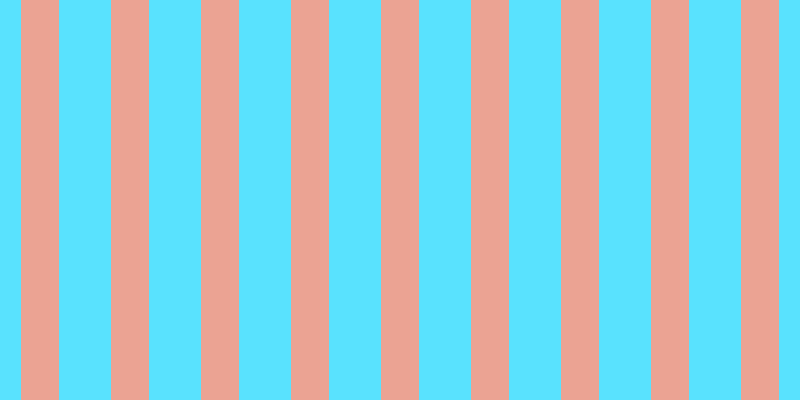 #59e2fe, #eba393 vertical lines, thirty-eight pixels wide, fifty-two pixels apart