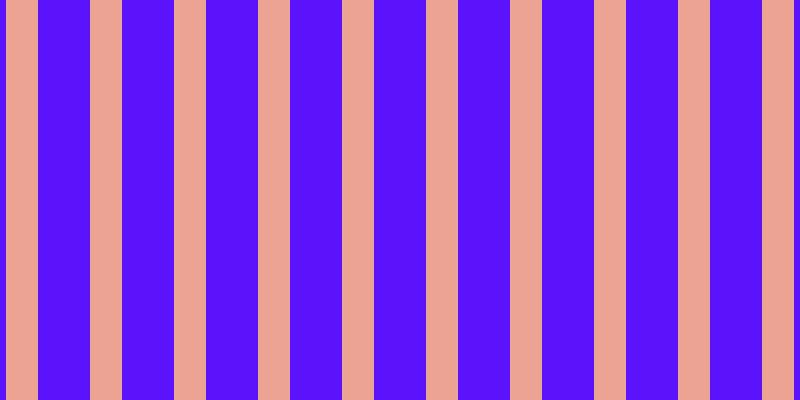#5a13fa, #eba393 vertical lines, thirty-two pixels wide, fifty-two pixels apart