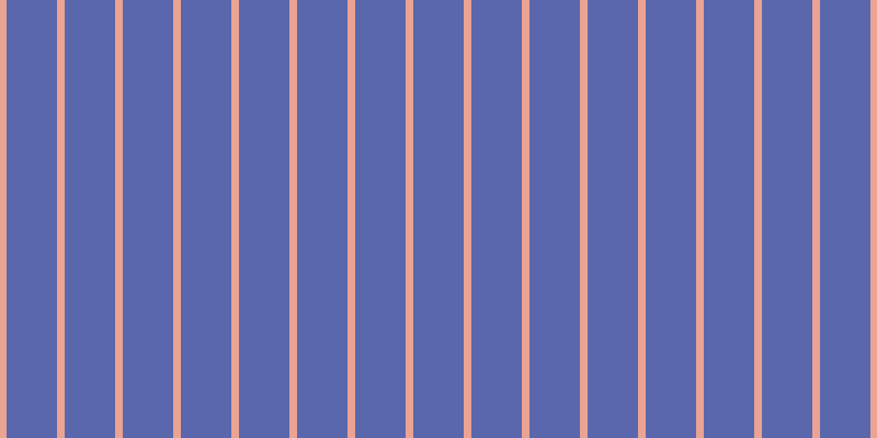 #5a67ac, #eba393 vertical lines, seven pixels wide, forty-six pixels apart
