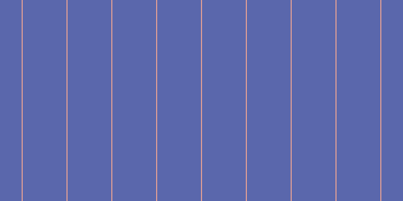 #5a67ac, #eba393 vertical lines, two pixels wide, eighty-seven pixels apart