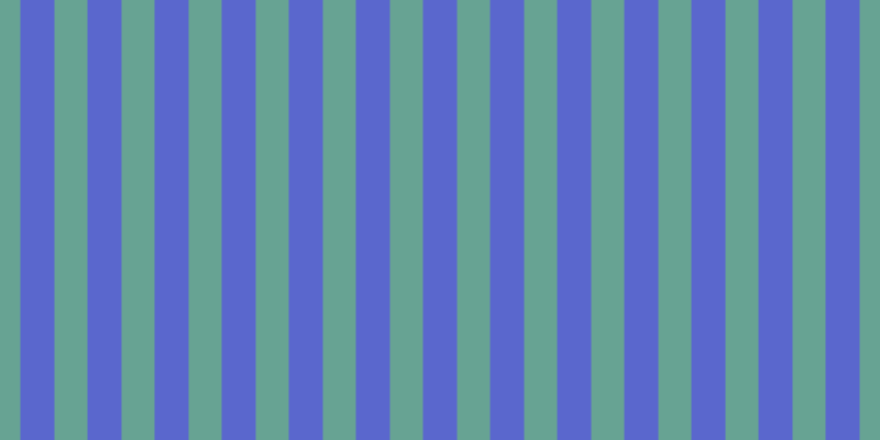 #5a67cd, #67a393 vertical lines, thirty pixels wide, thirty-one pixels apart