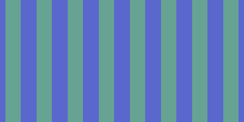 #5a67cd, #67a393 vertical lines, fifty pixels wide, fifty-two pixels apart