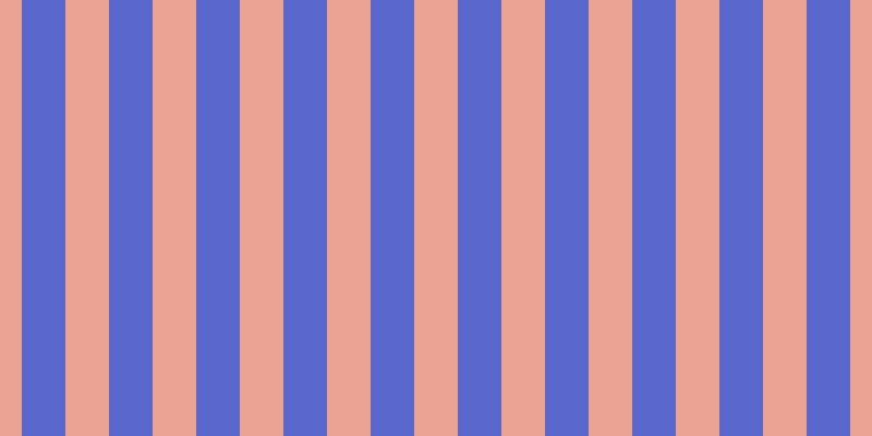 #5a67cd, #eba393 vertical lines, forty pixels wide, forty pixels apart