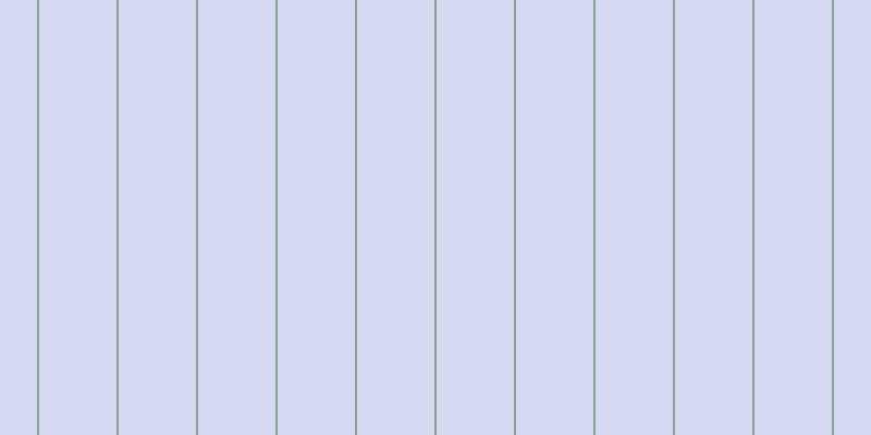 #5a67cd (25%), #88a393 vertical lines, two pixels wide, seventy-one pixels apart