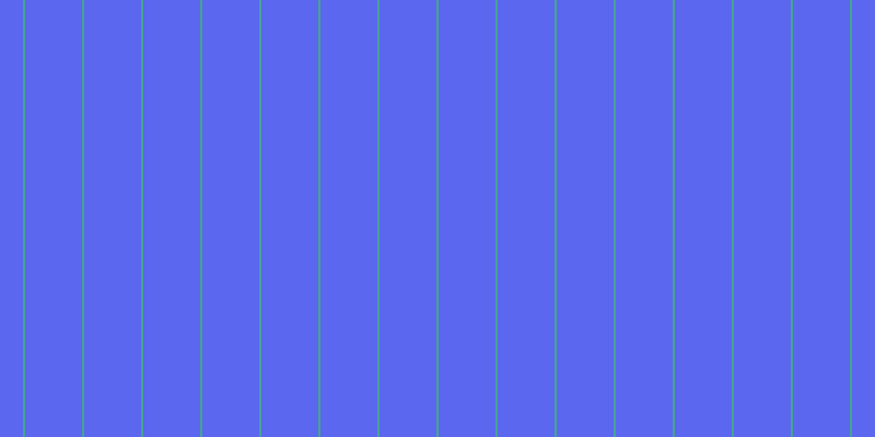 #5a67ee, #46a393 vertical lines, two pixels wide, fifty-two pixels apart