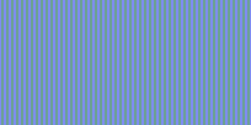 #5a67ee (75%), #67a393 vertical lines, two pixels wide, two pixels apart
