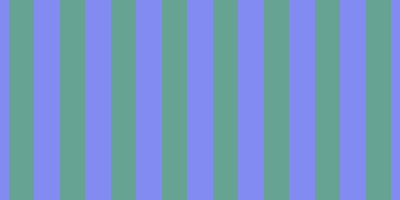 #5a67ee (75%), #67a393 vertical lines, fifty pixels wide, fifty-two pixels apart