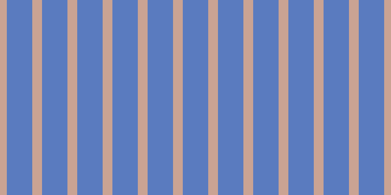 #5a7bbf, #caa393 vertical lines, twenty pixels wide, fifty-two pixels apart