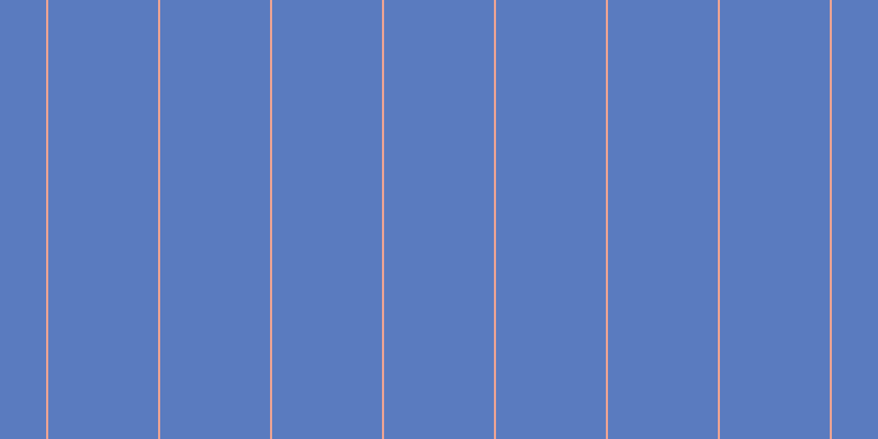 #5a7bbf, #eba393 vertical lines, two pixels wide, one hundred pixels apart
