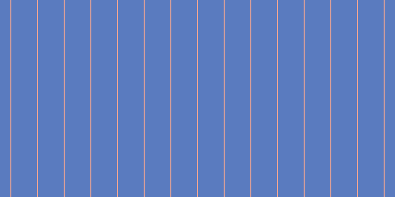 #5a7bbf, #eba393 vertical lines, two pixels wide, fifty-two pixels apart