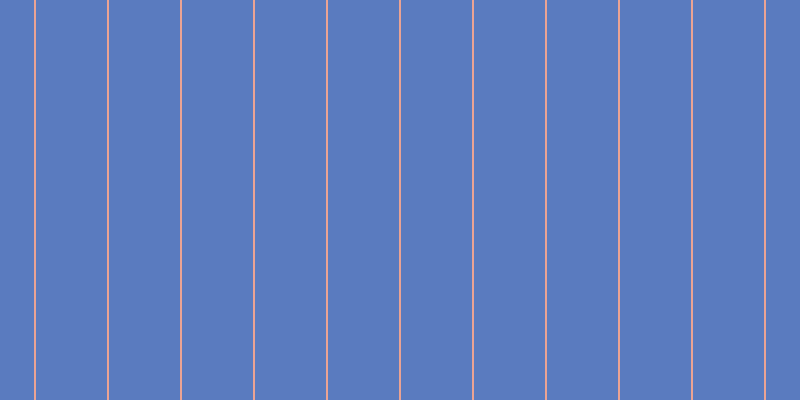 #5a7bbf, #eba393 vertical lines, two pixels wide, seventy-one pixels apart