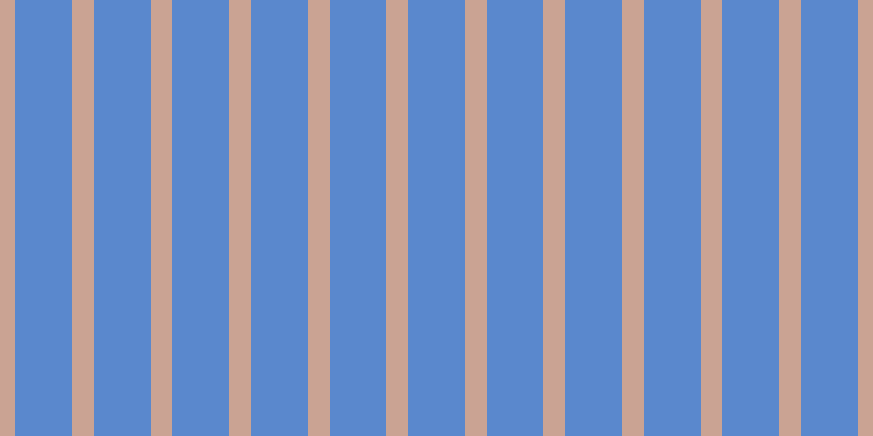 #5a88cd, #caa393 vertical lines, twenty pixels wide, fifty-two pixels apart