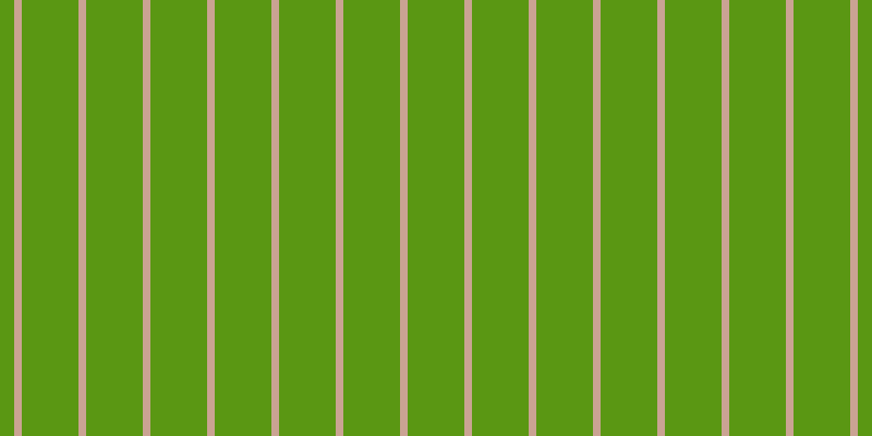 #5a9713, #caa393 vertical lines, seven pixels wide, fifty-two pixels apart