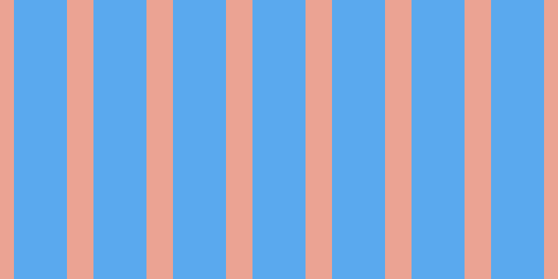 #5aa9ee, #eba393 vertical lines, thirty-eight pixels wide, seventy-six pixels apart