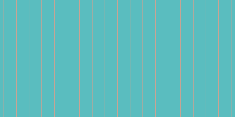 #5abdbf, #caa393 vertical lines, two pixels wide, forty-one pixels apart