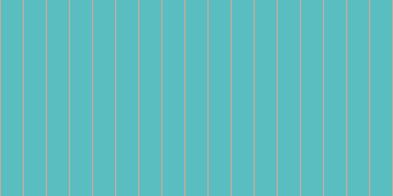 #5abdbf, #eba393 vertical lines, two pixels wide, forty-five pixels apart