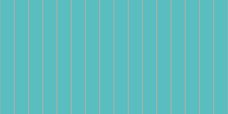 #5abdbf, #eba393 vertical lines, two pixels wide, forty-eight pixels apart
