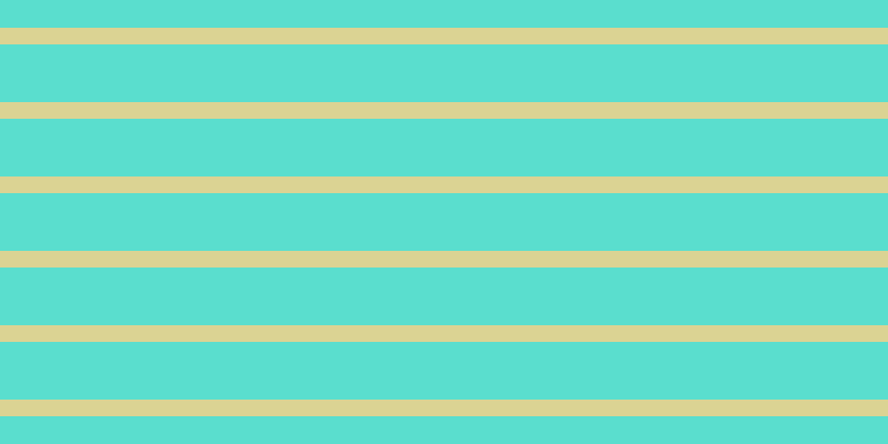 #5adece, #dbd393 horizontal lines, fifteen pixels wide, fifty-two pixels apart