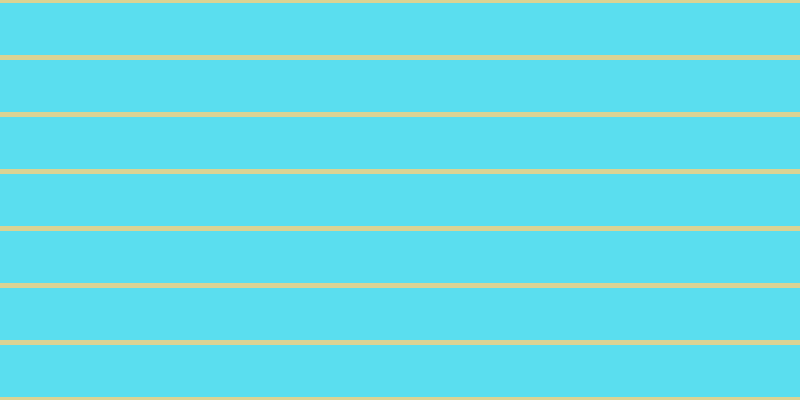 #5adeef, #dbd393 horizontal lines, five pixels wide, fifty-two pixels apart