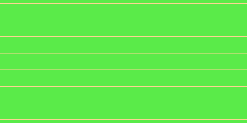 #5aeb49, #fcd393 horizontal lines, two pixels wide, fifty-two pixels apart