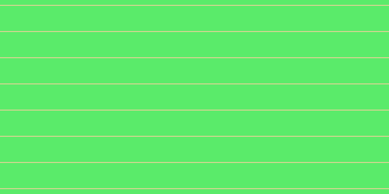 #5aeb6a, #dbd393 horizontal lines, two pixels wide, fifty-two pixels apart