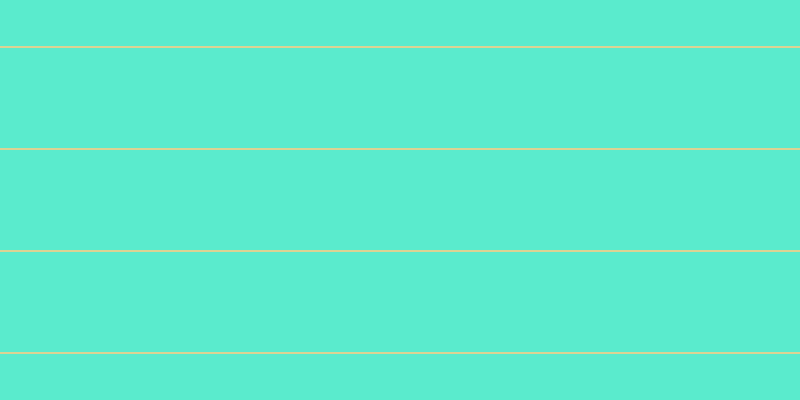 #5aebcd, #dbd393 horizontal lines, two pixels wide, one hundred pixels apart