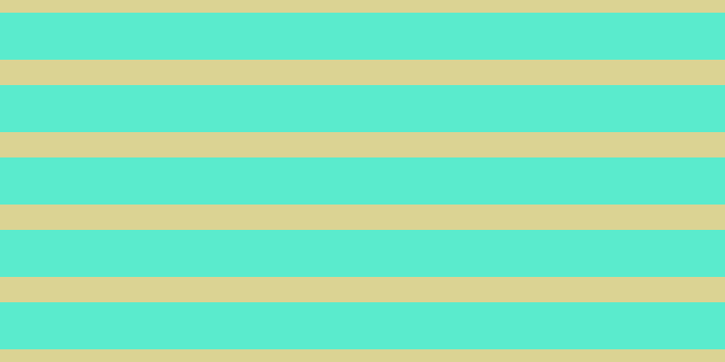 #5aebcd, #dbd393 horizontal lines, twenty-eight pixels wide, fifty-two pixels apart