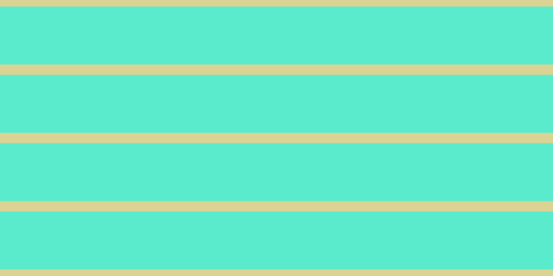 #5aebcd, #dbd393 horizontal lines, fifteen pixels wide, eighty-four pixels apart