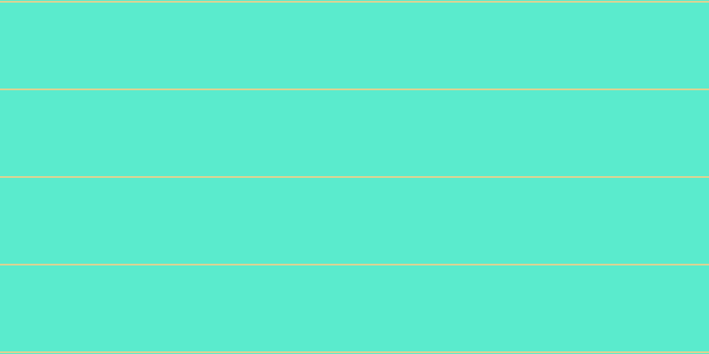 #5aebcd, #dbd393 horizontal lines, two pixels wide, ninety-seven pixels apart