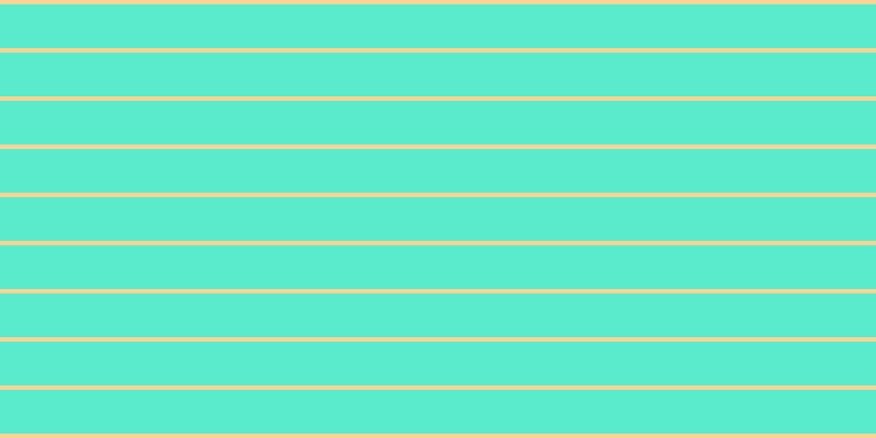 #5aebcd, #fcd393 horizontal lines, four pixels wide, forty pixels apart