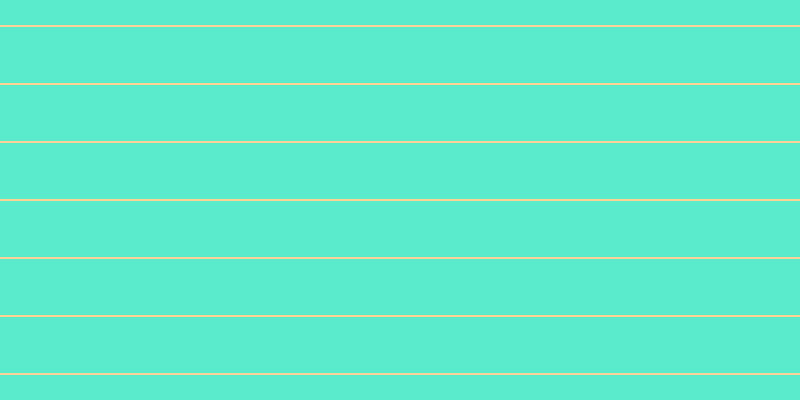 #5aebcd, #fcd393 horizontal lines, two pixels wide, fifty-six pixels apart