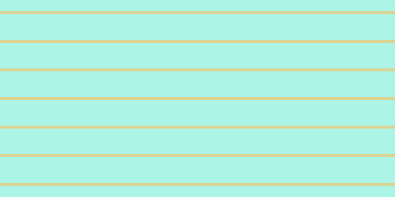 #5aebcd (50%), #dbd393 horizontal lines, six pixels wide, fifty-two pixels apart