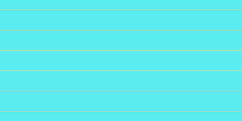 #5aebee, #dbd393 horizontal lines, two pixels wide, sixty-five pixels apart