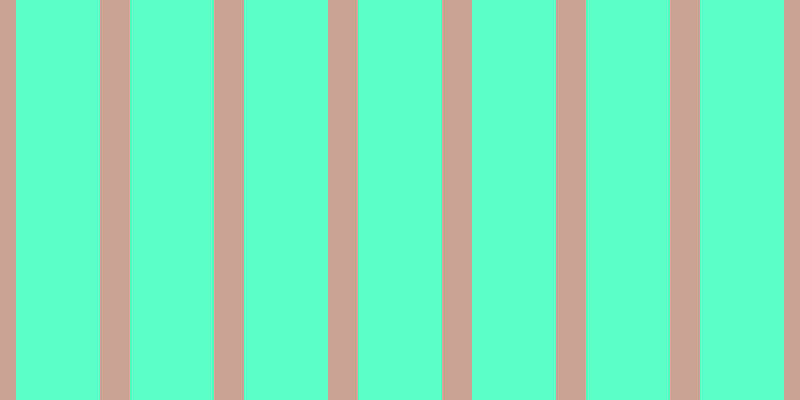 #5affc6, #caa393 vertical lines, thirty pixels wide, eighty-four pixels apart